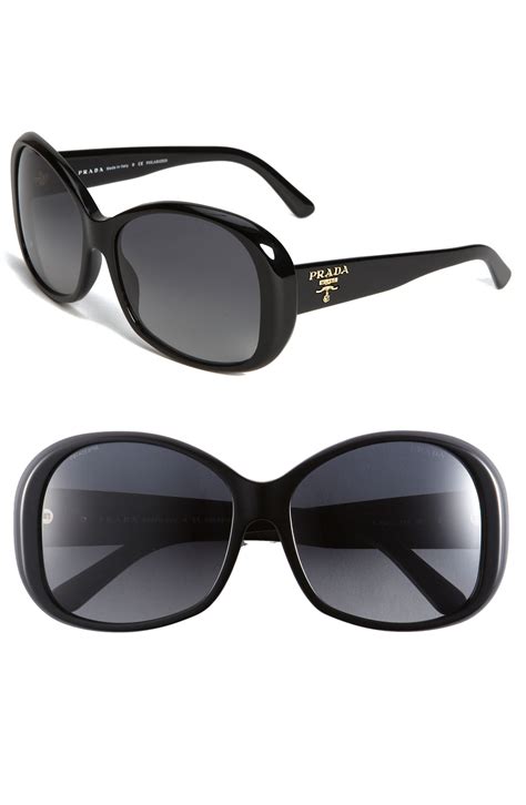 Prada Polarized Oval Sunglasses Nordstrom