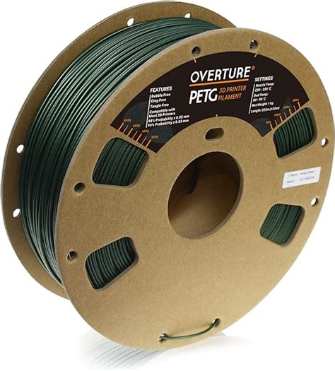 Overture Petg D Printer Filament Mm Kg Filament Lbs