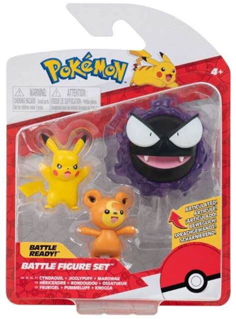 Jazwares Pokémon Battle figures Battle Ready Teddirusa Pikachu