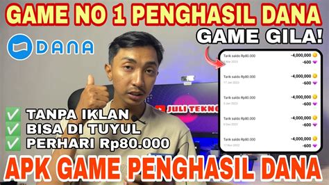 100 CAIR TIAP HARI Rp80 000 KEDANA CUY Game Penghasil Saldo Dana