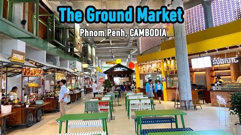 The Ground Market Daytime Phnom Penh Cambodia Walking Tour Youtube