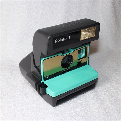 Retro Green With Brushed Gold Front Tested Polaroid 600 Onestep With