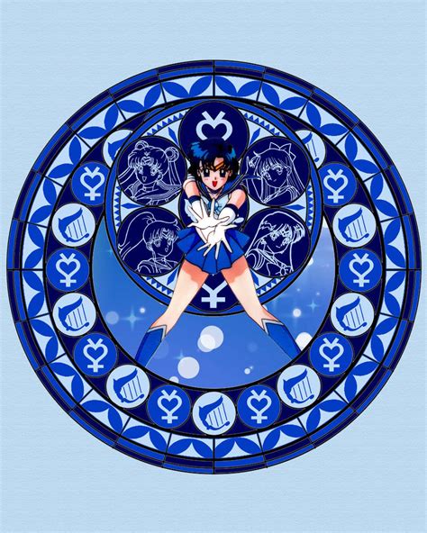 Sailor Mercury Stained Glass By Electra0319 On Deviantart