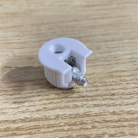 Pure White Shelf Support Bracket Rafix Housing Connector Camlock