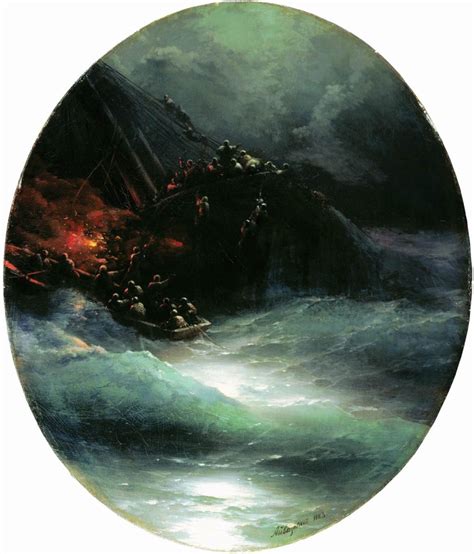 The Shipwreck Painting | Ivan Constantinovich Aivazovsky Oil Paintings