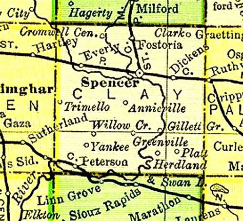 Maps Clay County Iowa