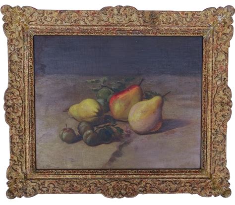 Antique French Still Life Oil Painting Rue De France