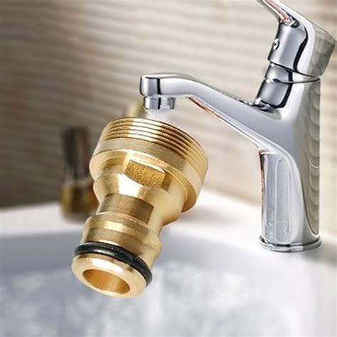 Lumpur 23mm Brass Tap Adaptor Garden Water Hose Pipe Connector Fitting