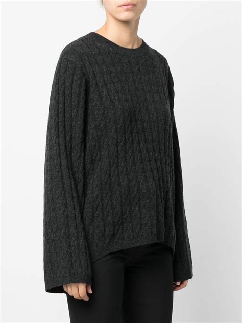 TOTEME Cashmere Cable Knit Jumper Farfetch