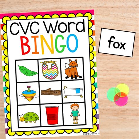 Cvc Words Lists And Printable Free Activities For Teaching