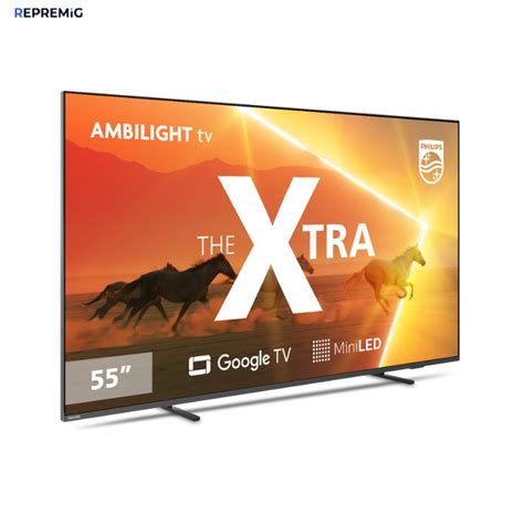 Smart TV Philips 55 The Xtra Ambilight Mini LED 4K UHD Google TV