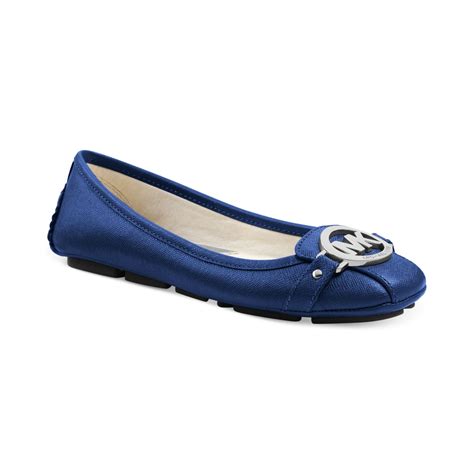 Lyst Michael Kors Michael Fulton Moc Flats In Blue