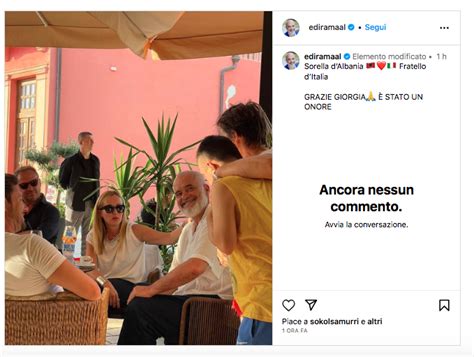 Meloni In Vacanza In Albania Il Premier Rama Sui Social Grazie