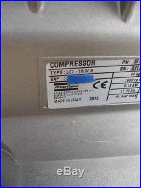 Atlas Copco Compressor Pump Le Uvb Part Hp Psi