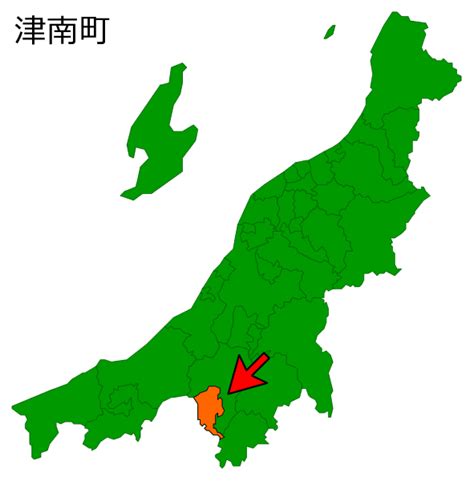 新潟県の市町村場所の矢印指差画像（サ行～タ行）｜都道府県の場所画像置場