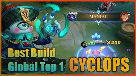 Cyclops Maniac Best Build 2022 Unstoppable Build Top 1 Global Cyclops