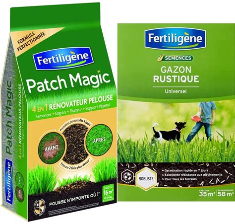 Fertiligene Patch Magic Renovateur Gazon En Sac Kg Gazon