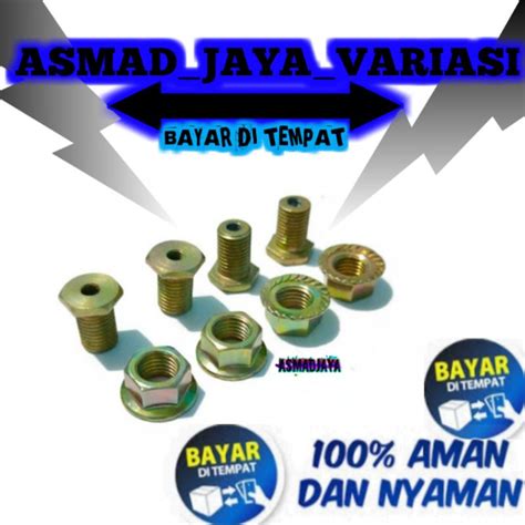 Jual Baut Windshield Nmax Lexi Mur Visor Wellnut Anti Jebol Satu Set