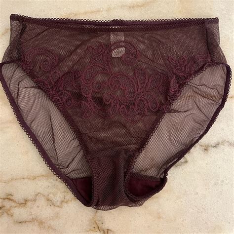 Victorias Secret Intimates And Sleepwear Vintage Victorias Secret High Leg Brief Panty Sheer