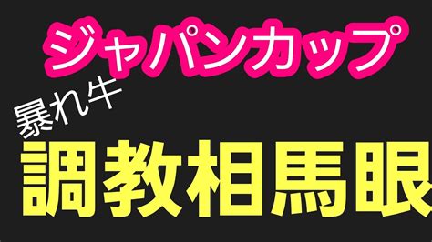 2021年【ジャパンカップ】暴れ牛の調教相馬眼 Youtube