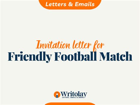 Football Tournament Invitation Letter Template Onvacationswall