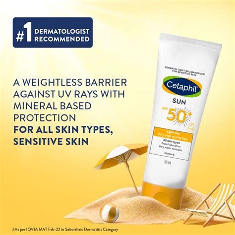 Cetaphil Sun Spf Light Gel Very High Protection Buy Cetaphil Sun