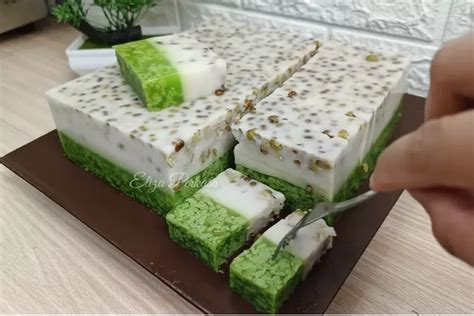 Resep Puding Lumut Kacang Hijau Ini Enak Mantul Hanya Diaduk Aduk