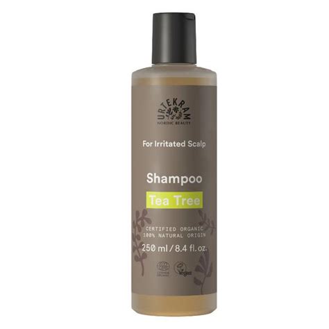 Organic Tea Tree Shampoo Irritated Scalp in 250ml from Urtekram