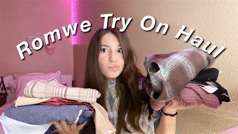 ASMR Romwe Try On Haul YouTube