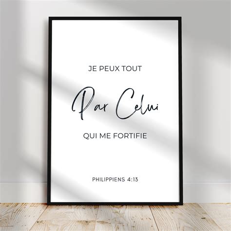 Verset Biblique En Fran Ais I D Cor Chr Tien I Tableau Art Mural I