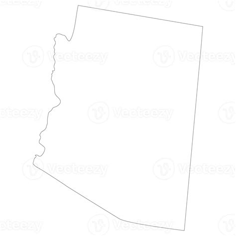 Arizona State Map Us State Of Arizona Map 35769109 Png