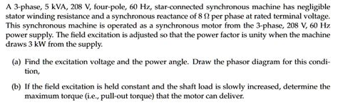 A 3 Phase 5 Kva 208 V Four Pole 60 Hz Star Connected Synchronous