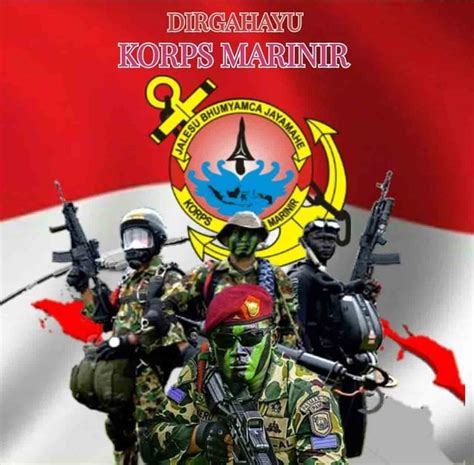 HUT Ke 76 Korps Marinir TNI AL Ini Sejarah Korps Baret Ungu