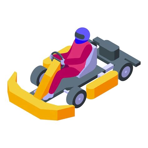 Kid Kart Racer Cone Vetor Isom Trico Pronto Para O In Cio R Pido