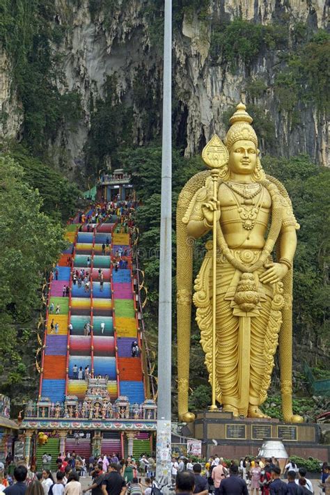 Kuala Lumpur Malaysia Circa February 2023 Colorful Temple At The