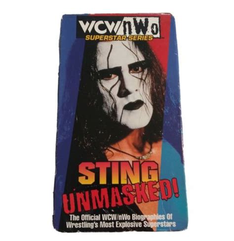 Wcw Nwo Superstar Series Wrestling Vhs Video Sting Unmasked Official