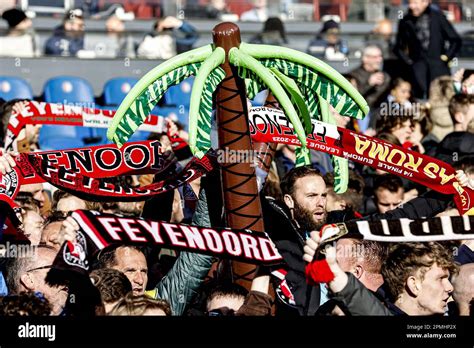 Rotterdam Feyenoord Fans During The Uefa Europa League Quarter Final