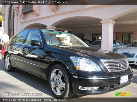 Black Onyx 2005 Lexus Ls 430 Sedan Cashmere Interior