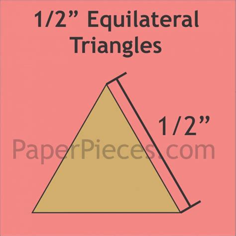 Equilateral Triangles Paper Pieces