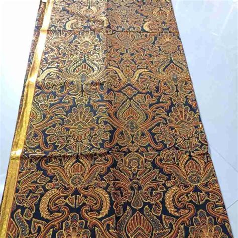 Jual Kain Batik Prada Gliter Emas Motif Pisang Bali Di Seller Zati Shop