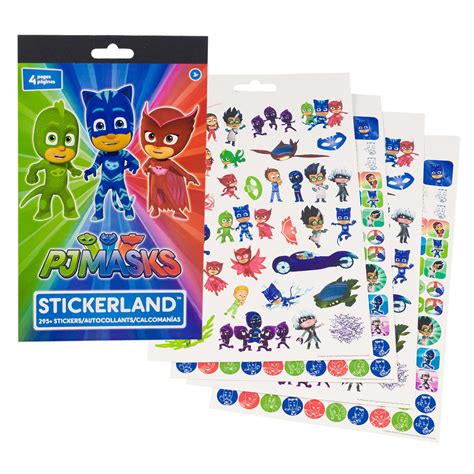 12 Pack Pj Masks 4pg Stickerland