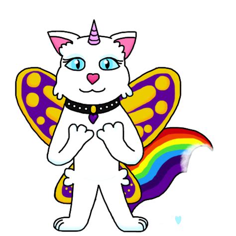 Felicity Rainbow Butterfly Unicorn Kittyredesign By Holygoldencarter