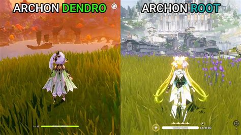 Archon Dendro NAHIDA Vs Archon Root JUEYUAN Gameplay Comparison