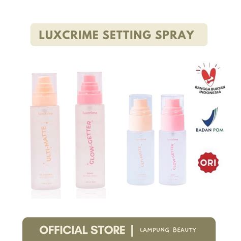 Jual Luxcrime Setting Spray Ulti Matte Glow Getter Ml