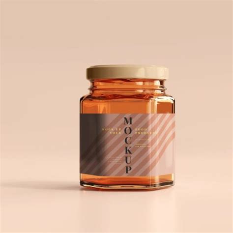 Amber Jars Mockup Collection MasterBundles