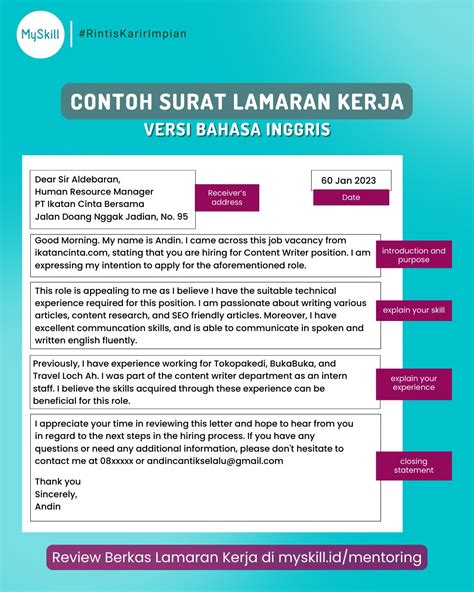 MySkill Si Paling Belajar On Twitter CONTOH SURAT LAMARAN