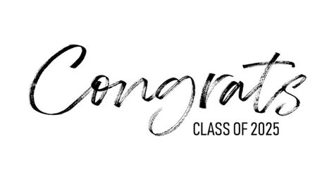 Premium Vector Congrats Class Of Simple Hand Drawn Lettering