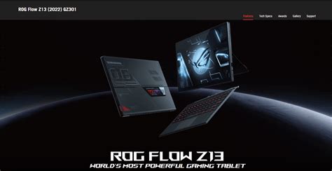 ASUS ROG Flow Z13 2022 GZ301Z Caractéristiques Prix et Actualités