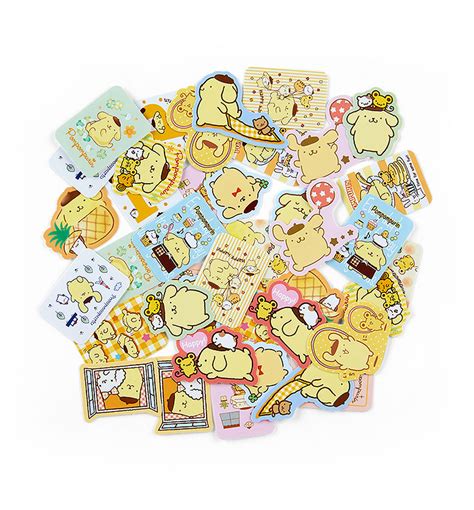 Sanrio 40 Sticker + 1 Case Set [Pompompurin]