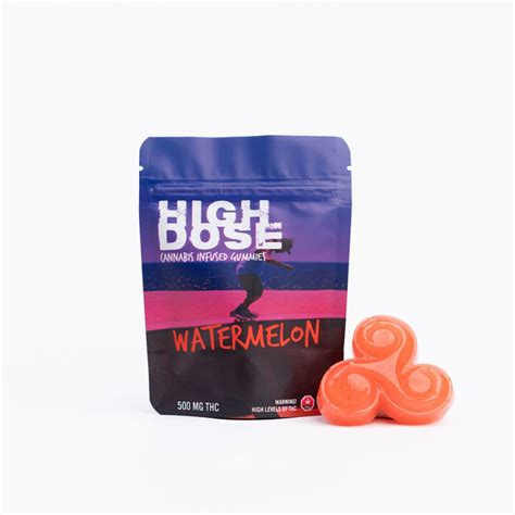 High Dose Watermelon Thc Gummies 1000mg